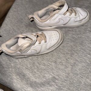 Nike Kids White and Gray Sneakers